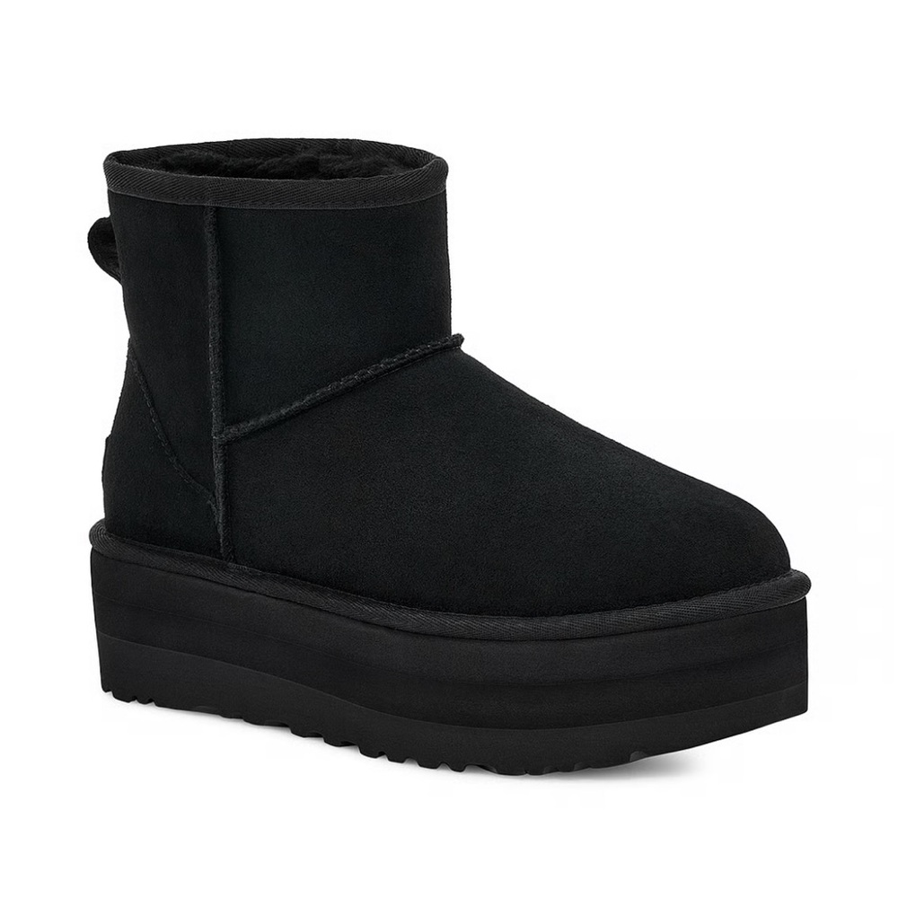 UGG Black Platform Mini Bootie